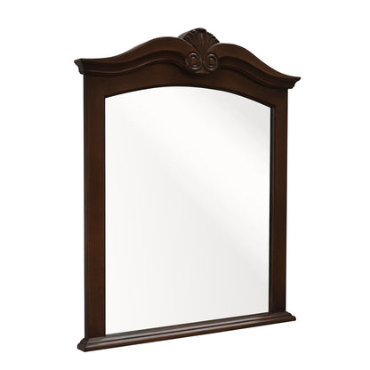 Solid wood frame mirror walnut