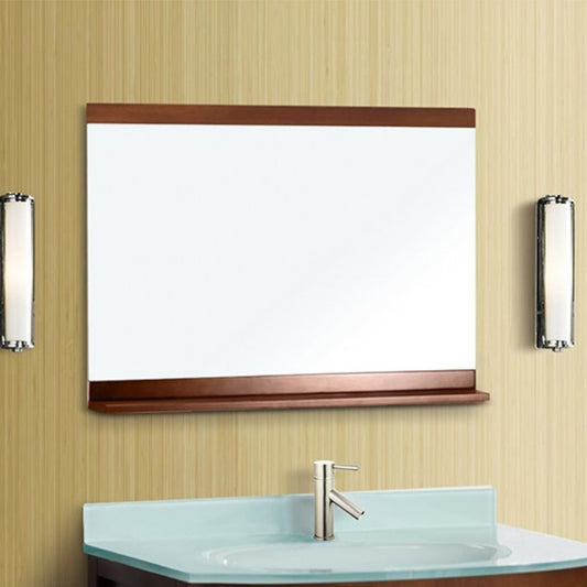 Wood Frame Mirror in Walnut