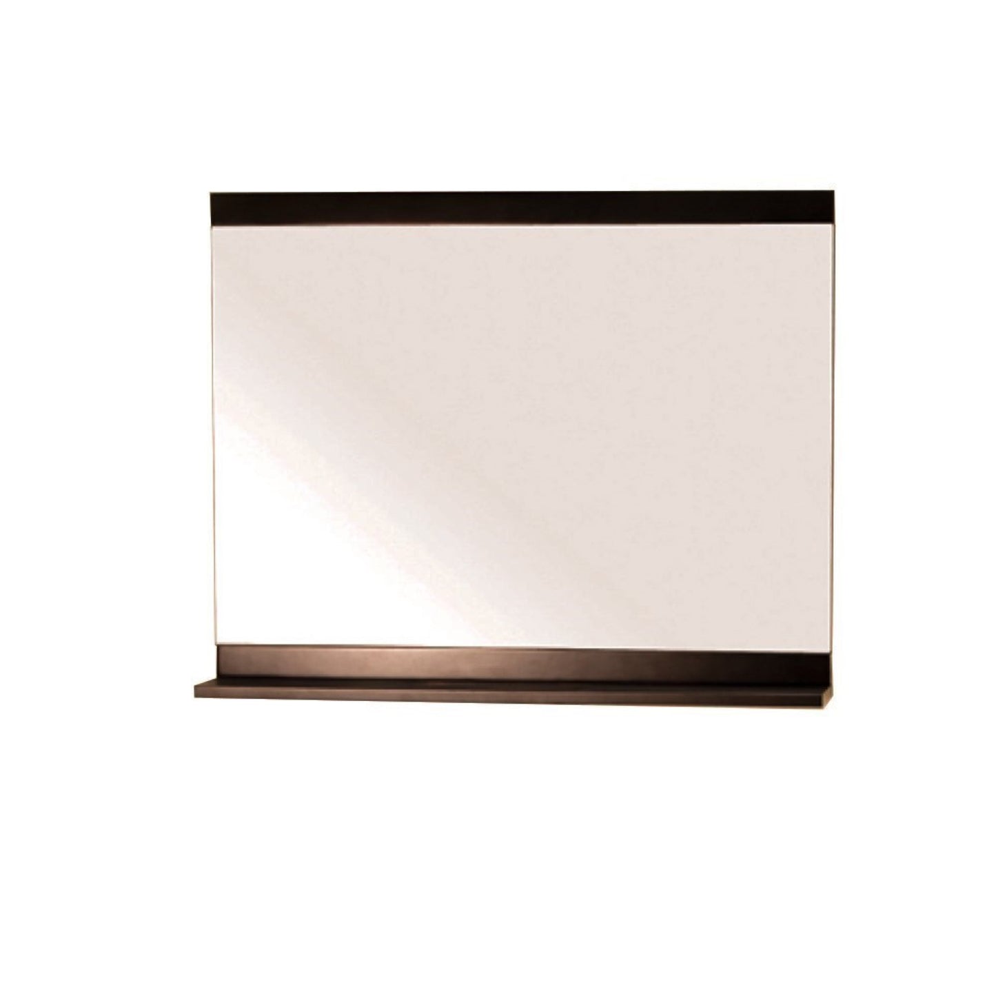 Wood Frame Mirror in Walnut