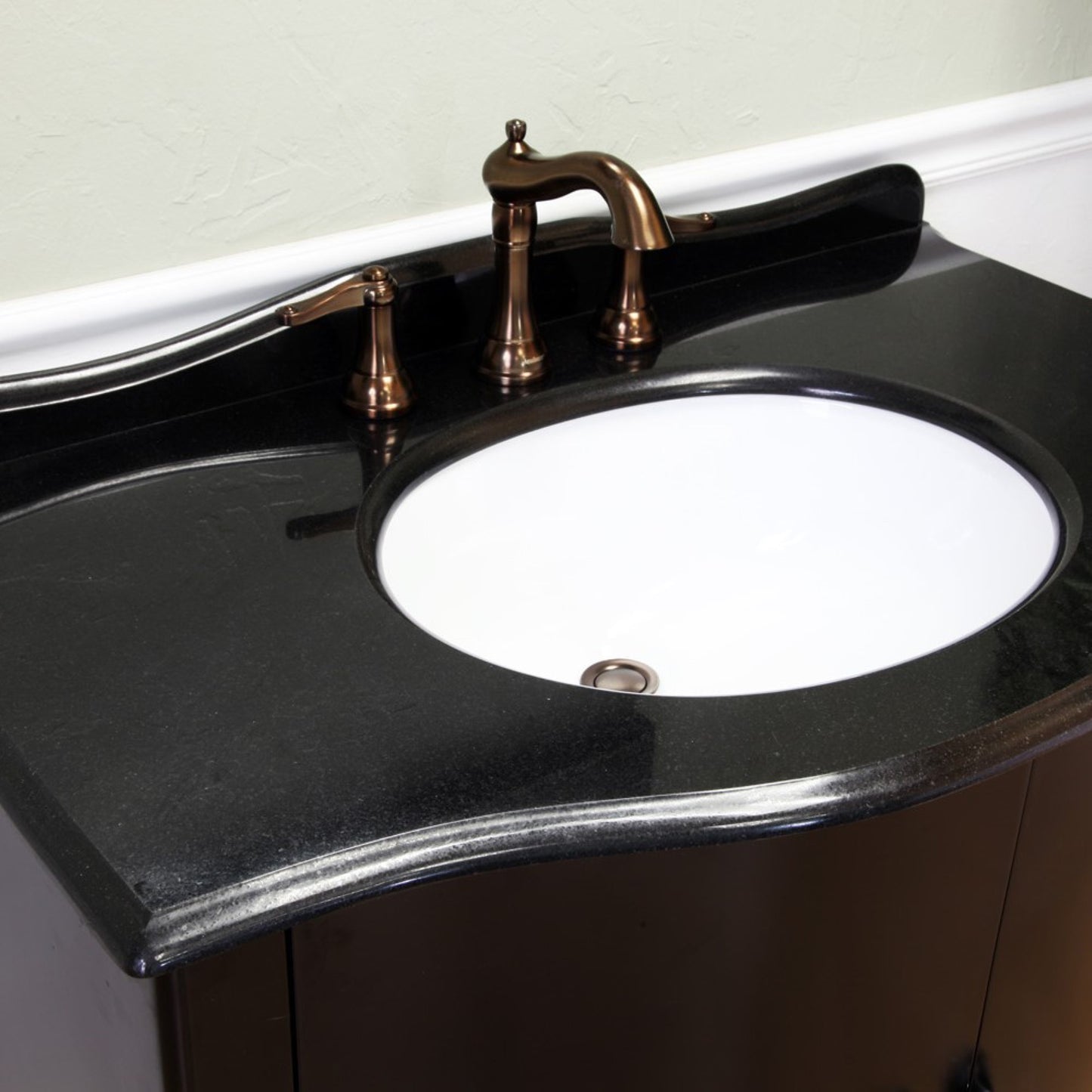 36" Single sink vanity wood black