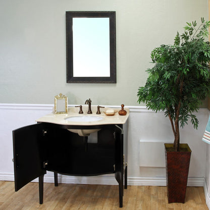 36" Single sink vanity wood espresso