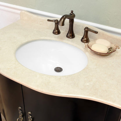 36" Single sink vanity wood espresso