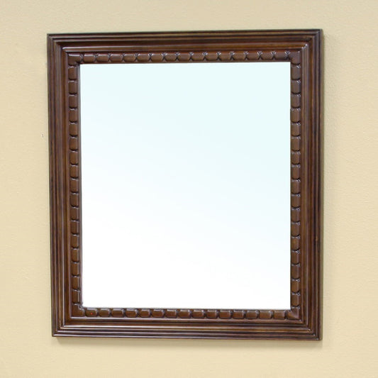 Solid wood frame mirror walnut