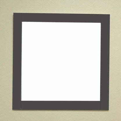 Solid wood frame mirror espresso