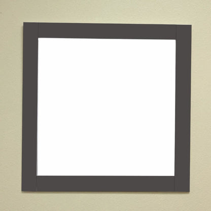 Solid wood frame mirror espresso