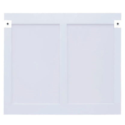 Solid wood frame mirror white