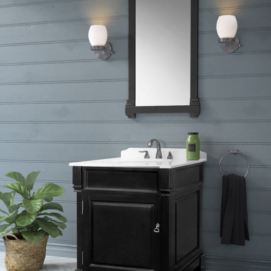 30" Single sink vanity wood espresso