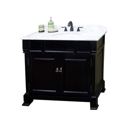 42" Single sink vanity wood espresso