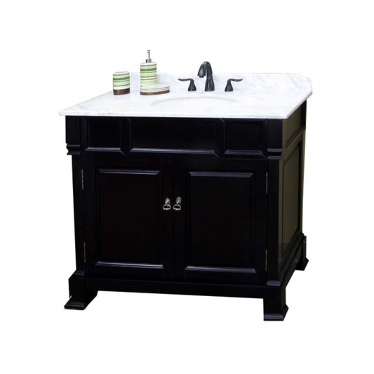42" Single sink vanity wood espresso