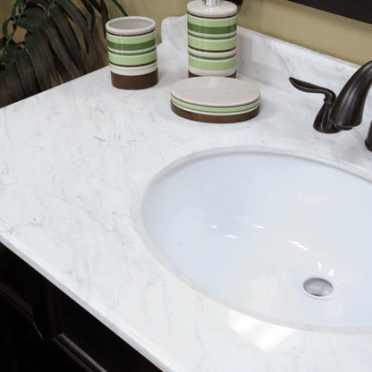 42" Single sink vanity wood espresso