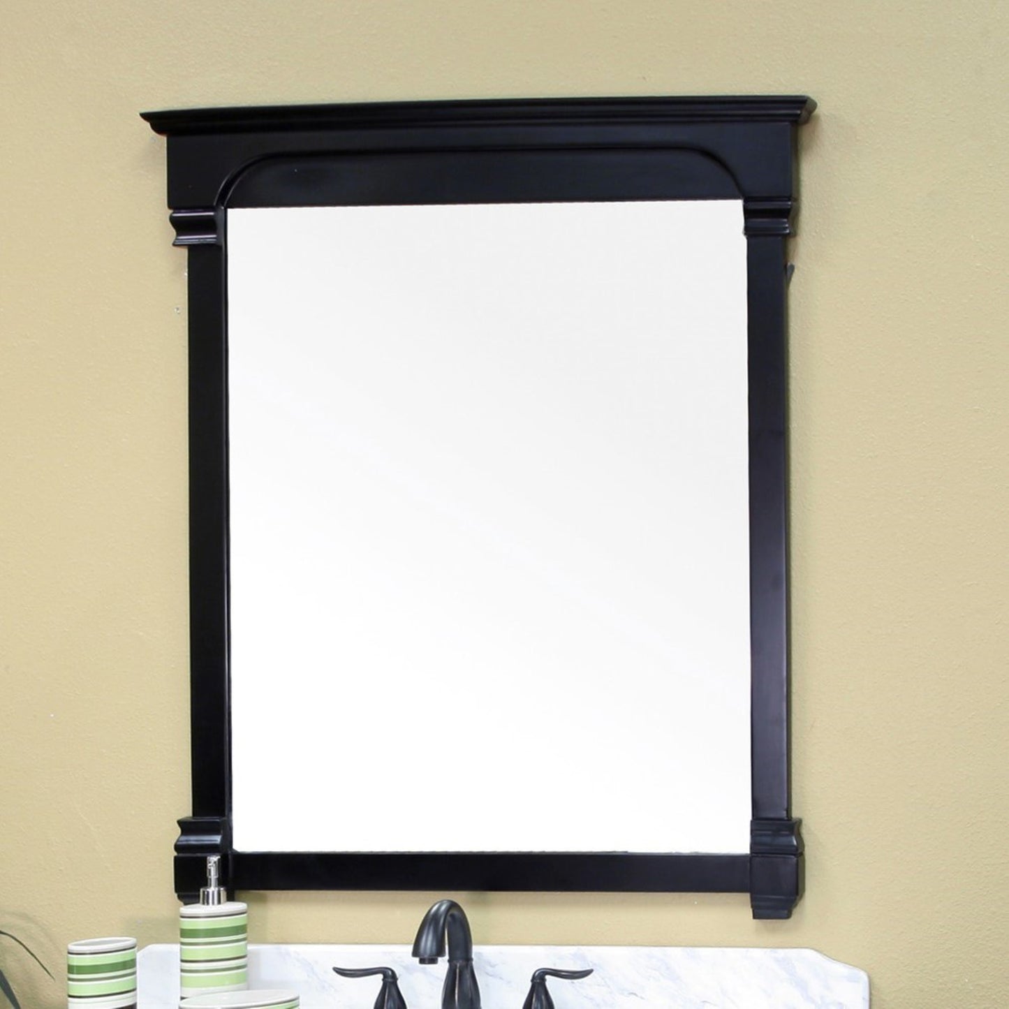 42" Solid wood frame mirror espresso