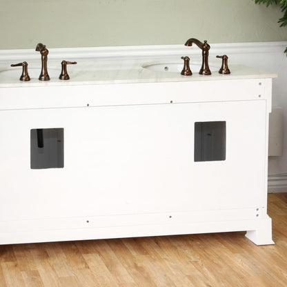 60" Double sink vanity wood espresso