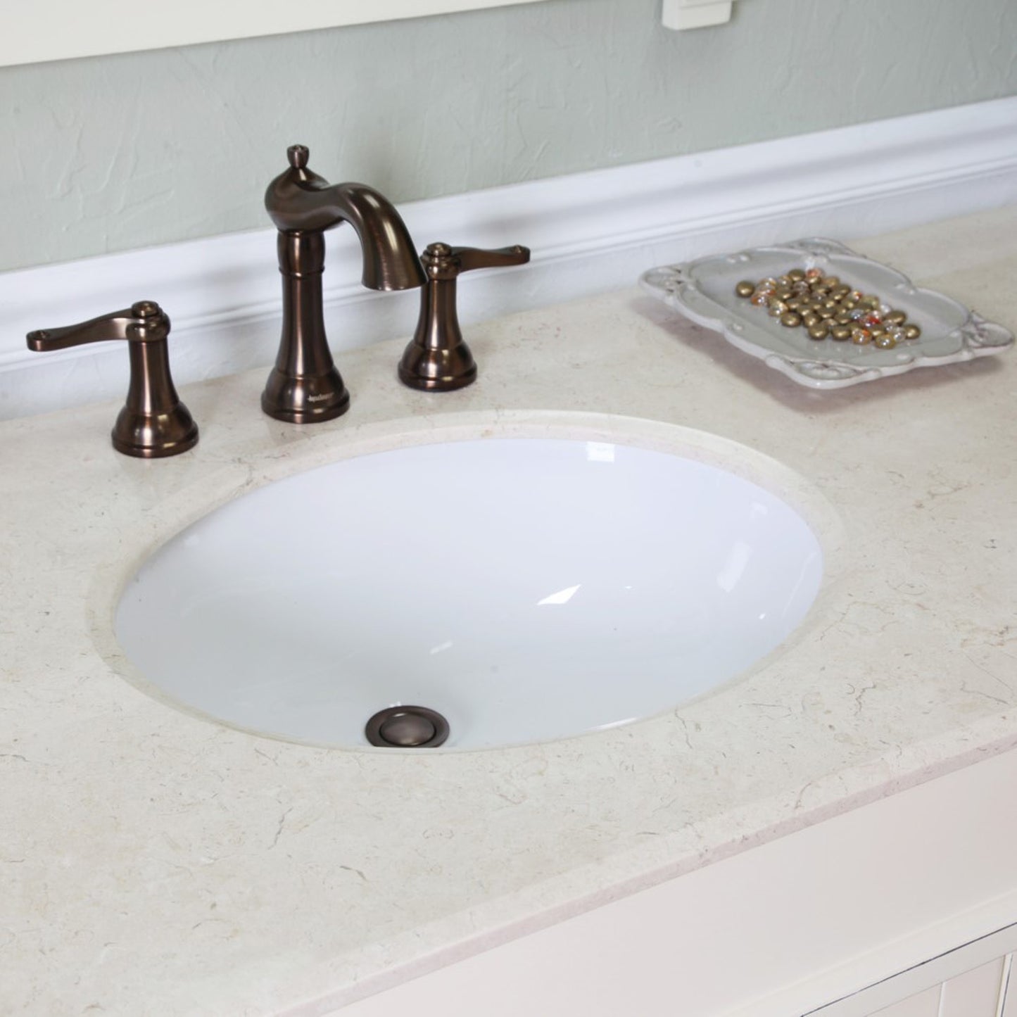 60" Single sink vanity wood cream white