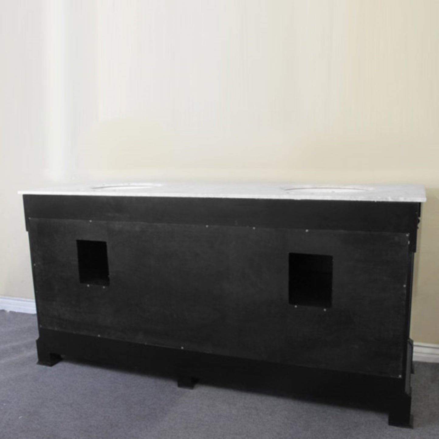 72" Double sink vanity wood espresso