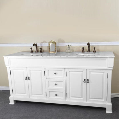 72" Double sink vanity wood espresso