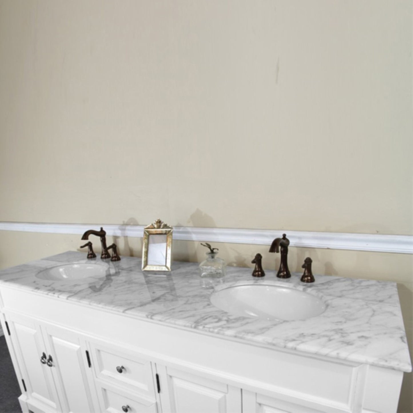 72" Double sink vanity wood espresso