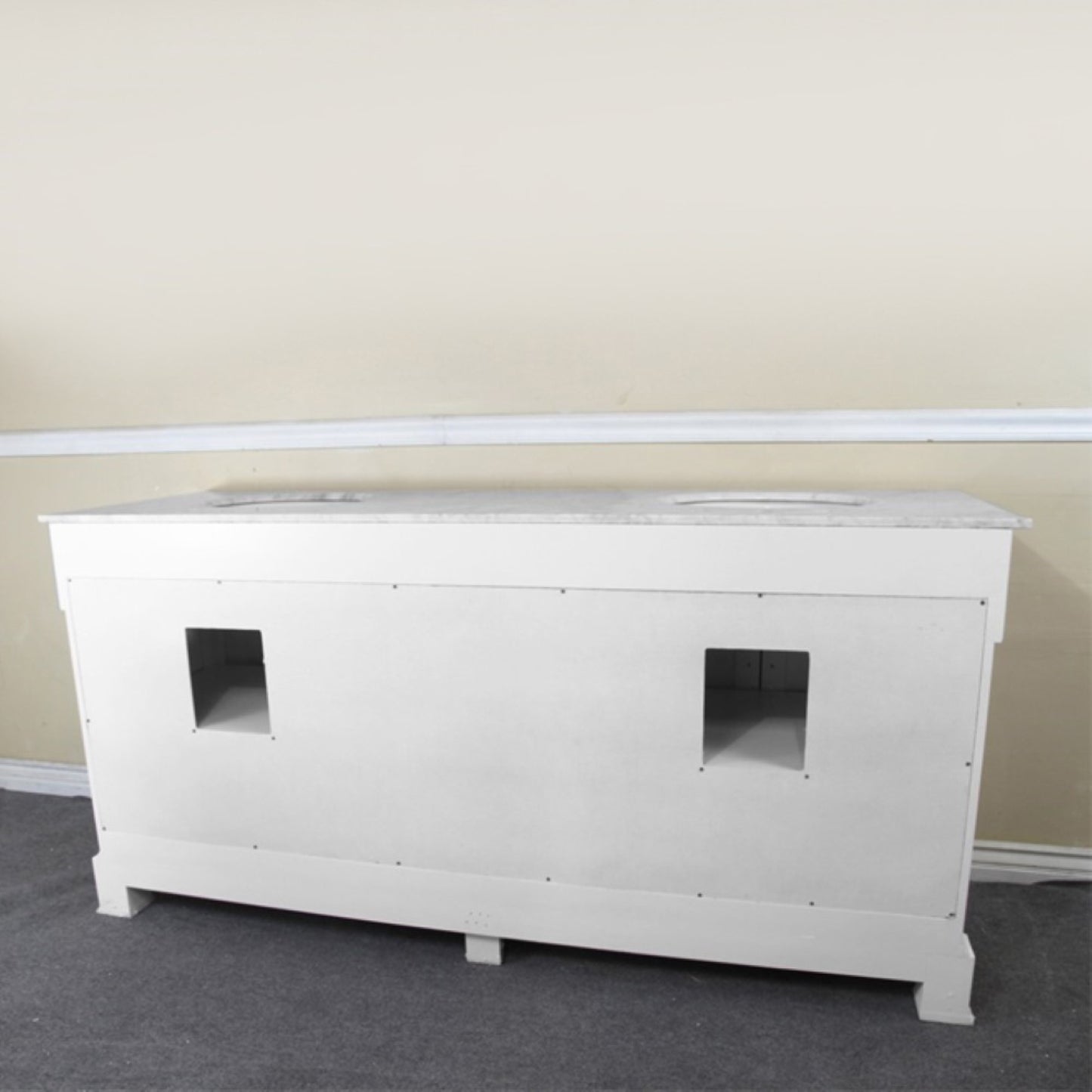 72" Double sink vanity wood espresso