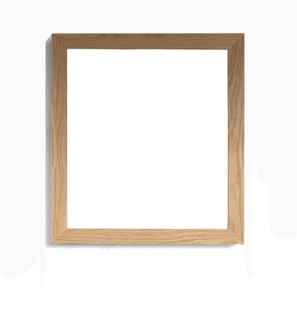 Sterling 30" Framed Square California White Oak Mirror