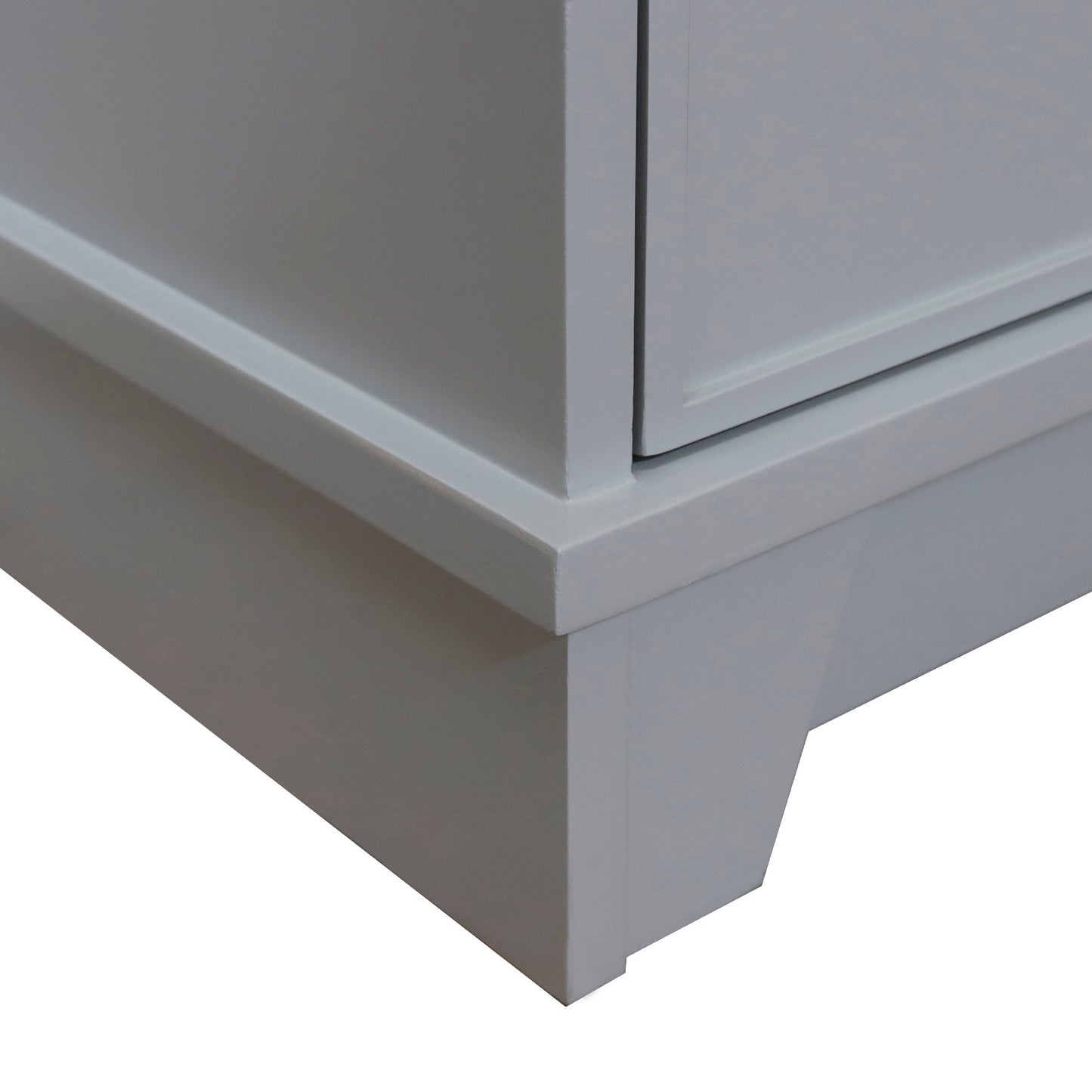 39" Single Sink Vanity Light Gray Finish in Black Concrete Top