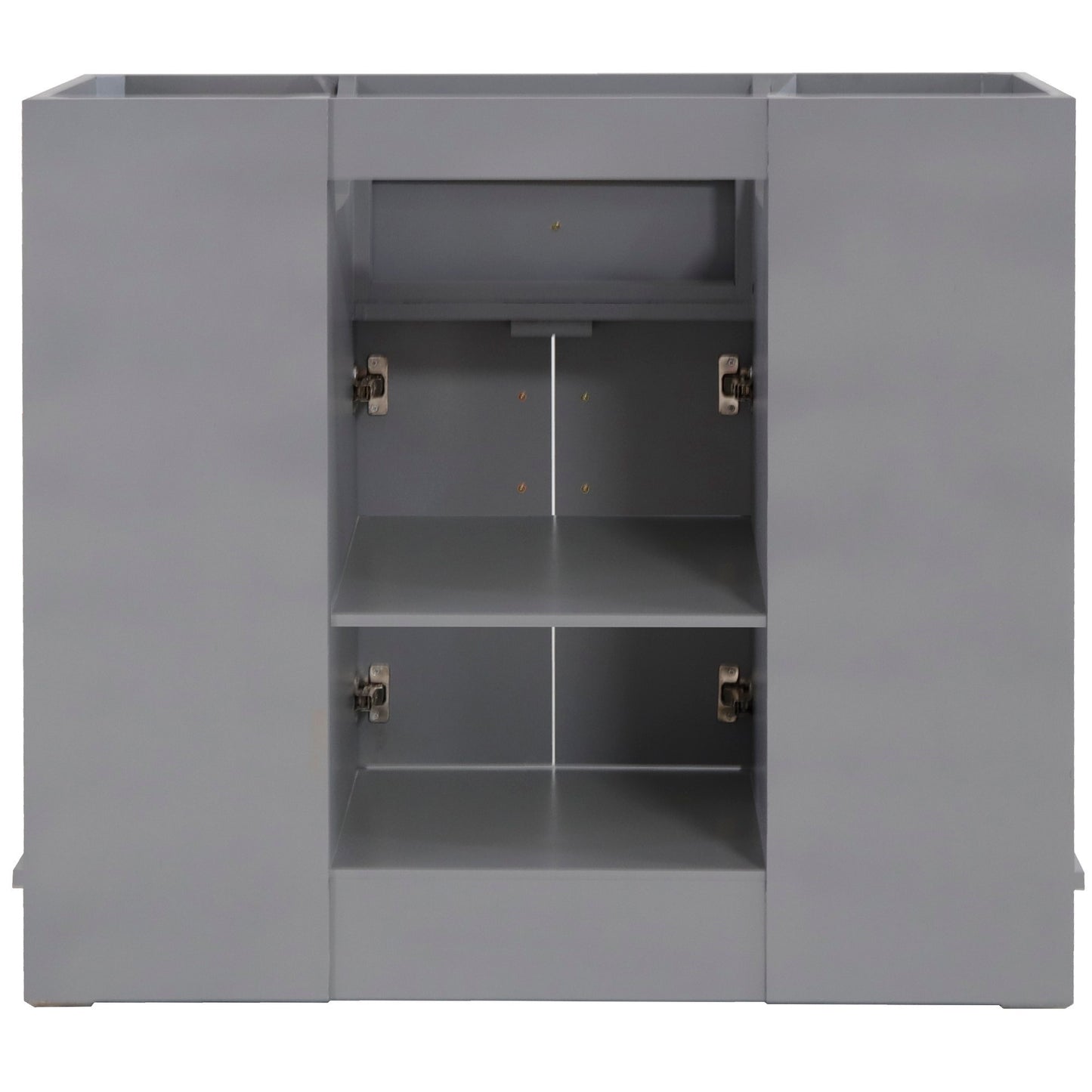 39" Single Sink Vanity Light Gray Finish in Black Concrete Top
