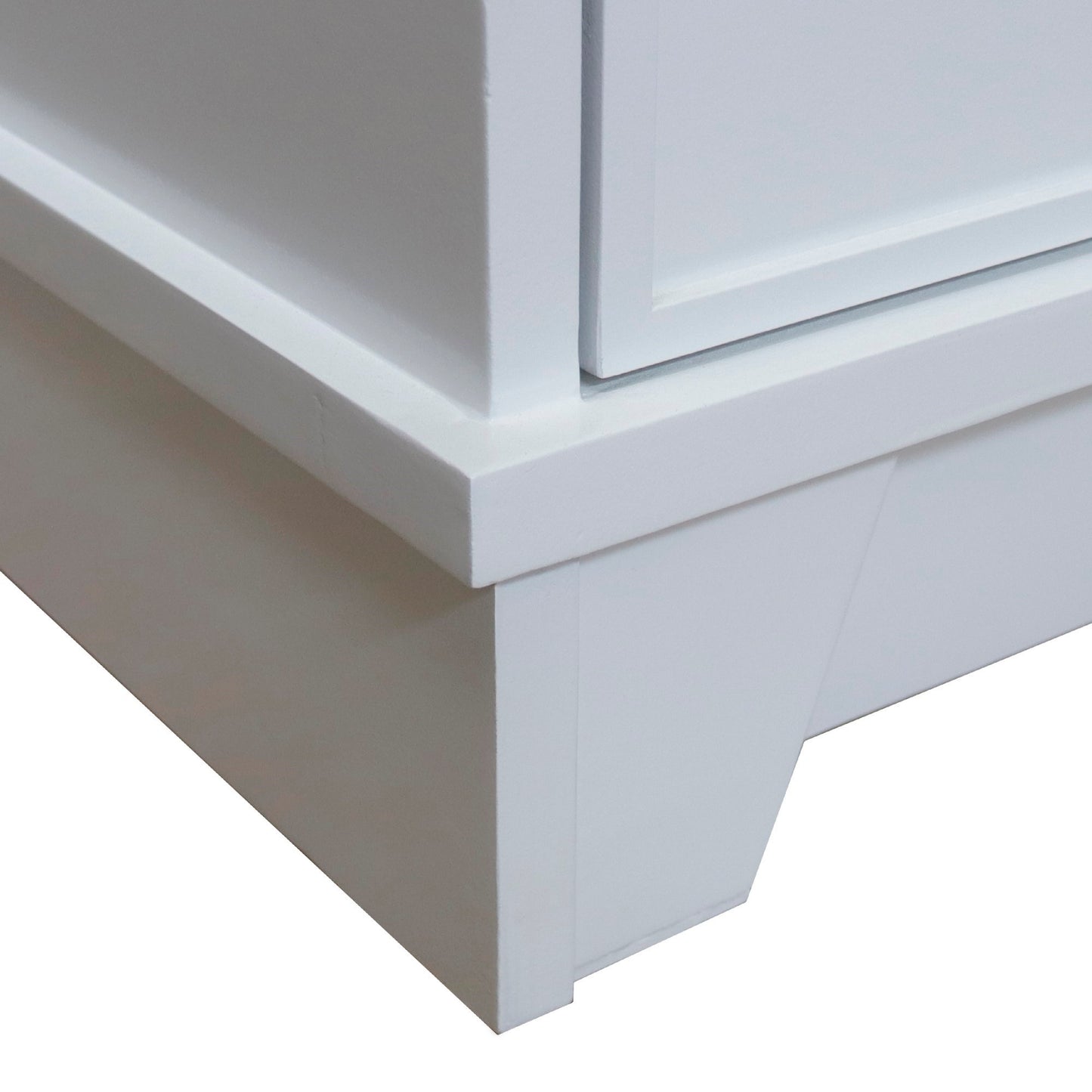 39" Single Sink Vanity White Finish in Sandy White Concrete Top