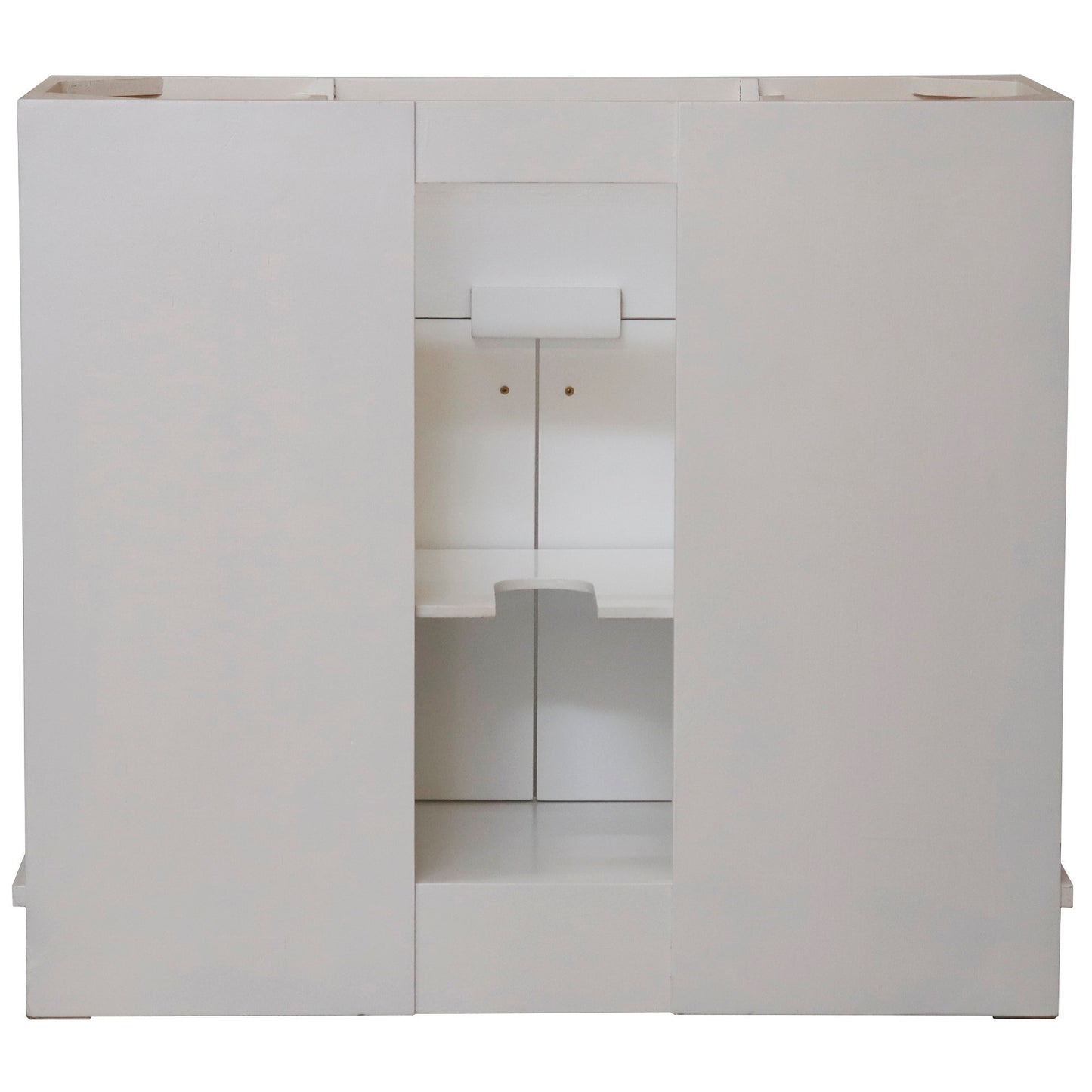 39" Single Sink Vanity White Finish in Sandy White Concrete Top
