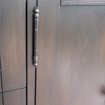 36" Single vanity in Brown Ash finish cabinet only Left doors