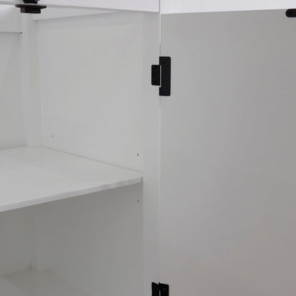 36" Single vanity in Glacier Ash finish cabinet only Right doors