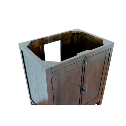 30" Single vanity in Brown Ash finish cabinet only