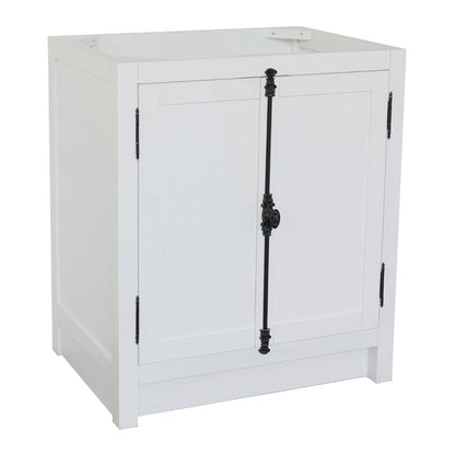 30" Single vanity in Glacier Ash finish cabinet only