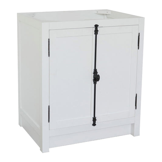 30" Single vanity in Glacier Ash finish cabinet only