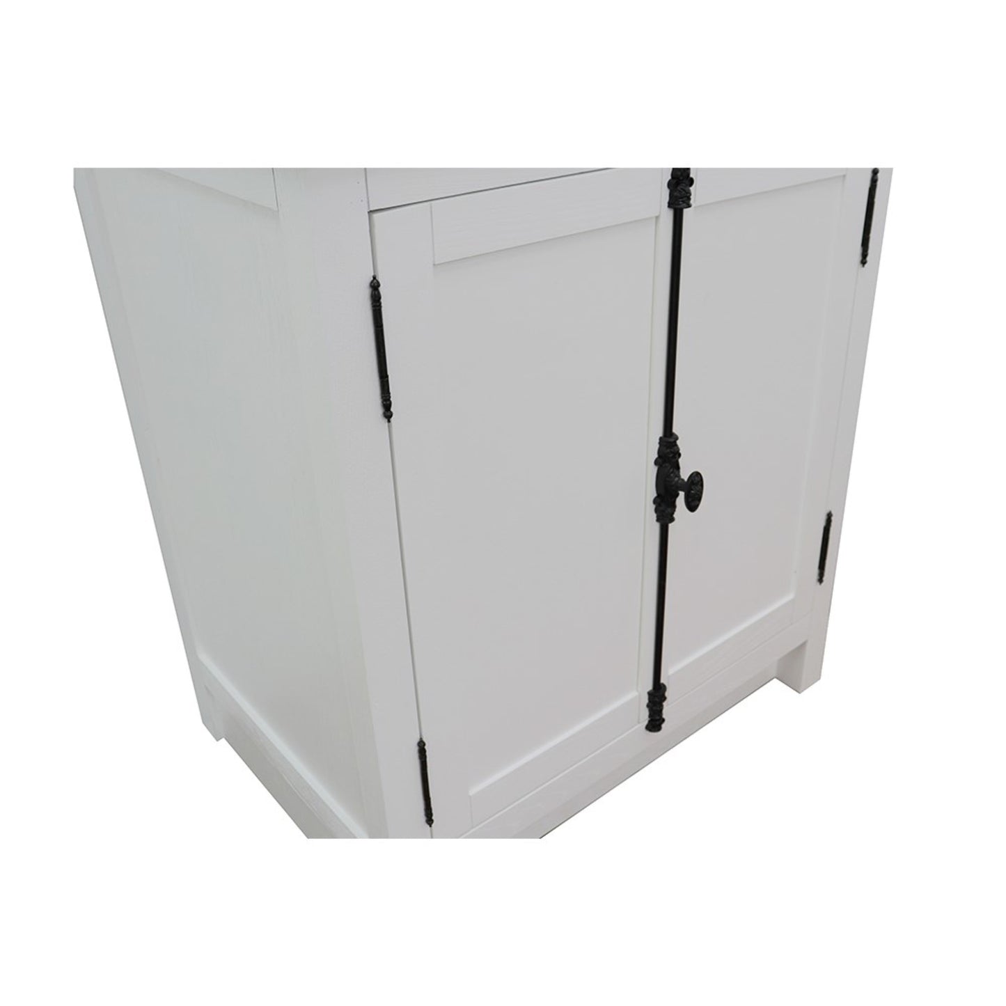 30" Single vanity in Glacier Ash finish cabinet only