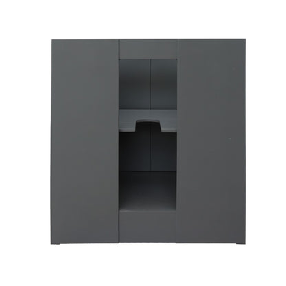 30" Single vanity in Gray Ash finish cabinet only
