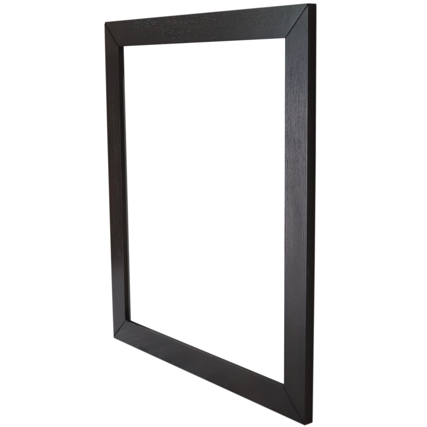 Wood Frame Mirror Brown Ash Finish