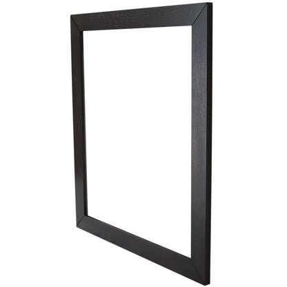 Wood Frame Mirror Brown Ash Finish