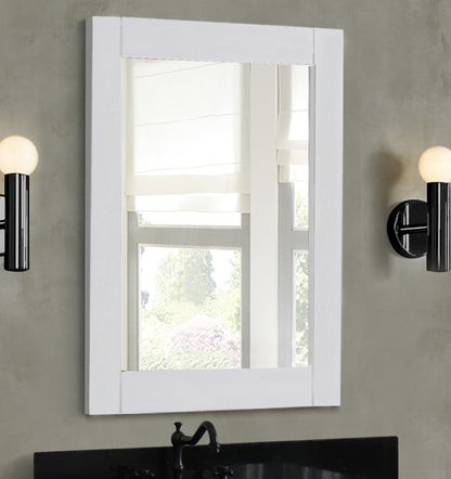 Wood Frame Mirror Glacier Ash Finish