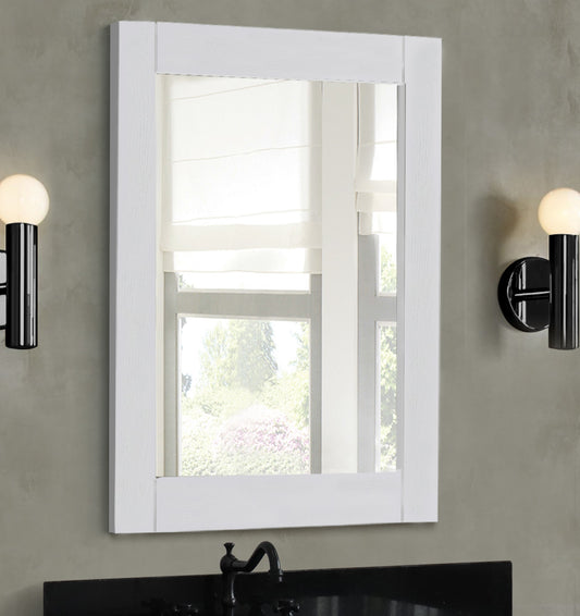 Wood Frame Mirror Glacier Ash Finish