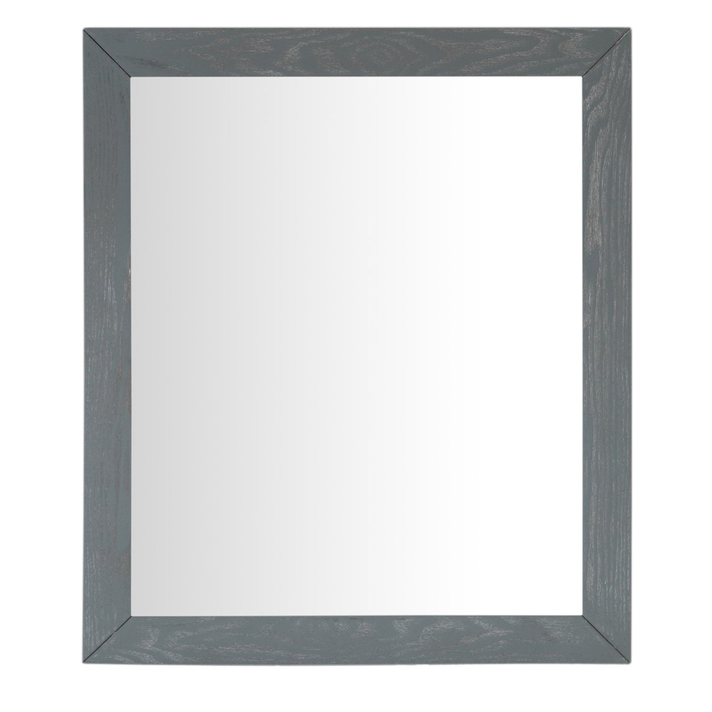 Wood Frame Mirror Gray Ash Finish