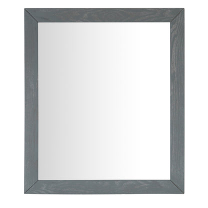 Wood Frame Mirror Gray Ash Finish