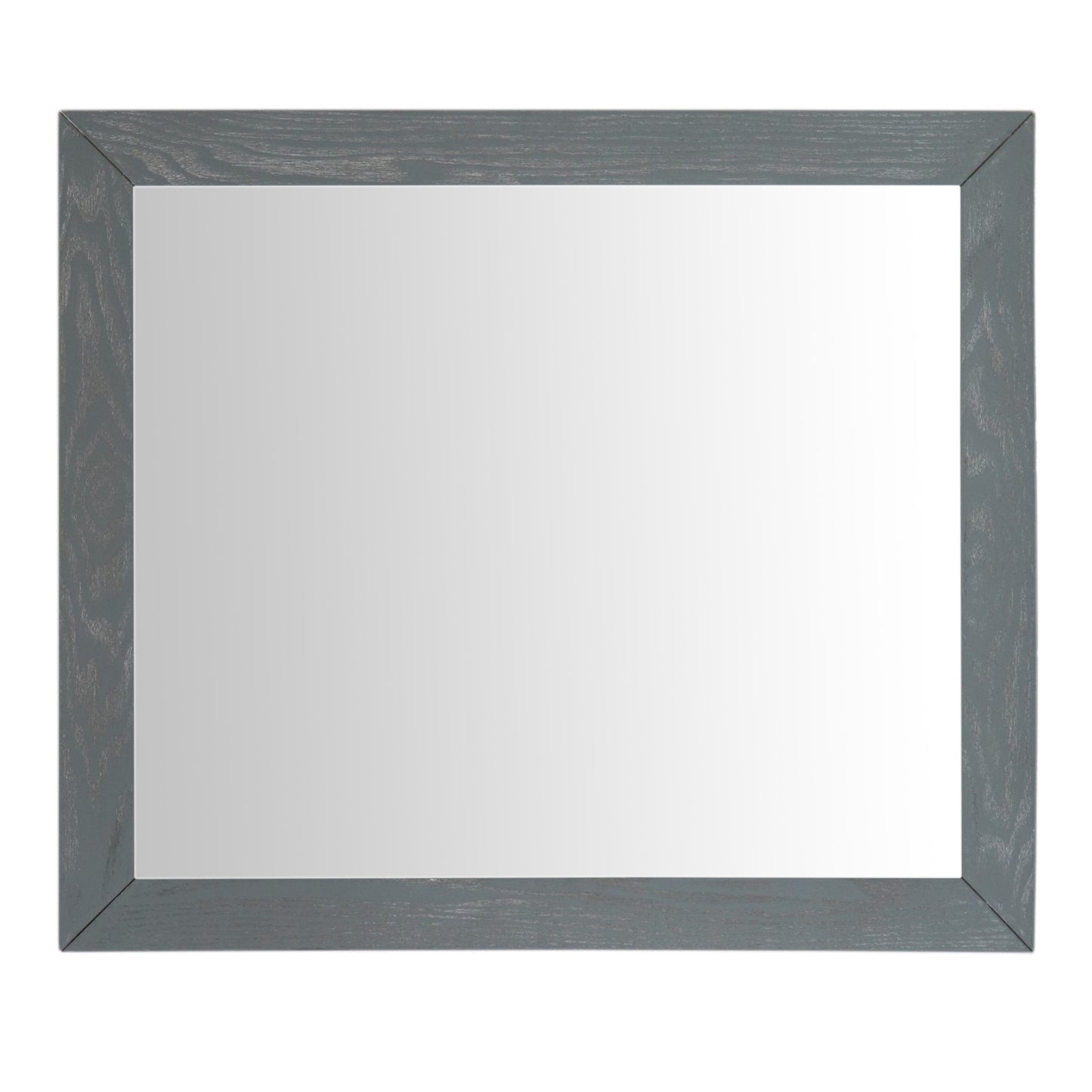Wood Frame Mirror Gray Ash Finish