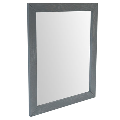 Wood Frame Mirror Gray Ash Finish