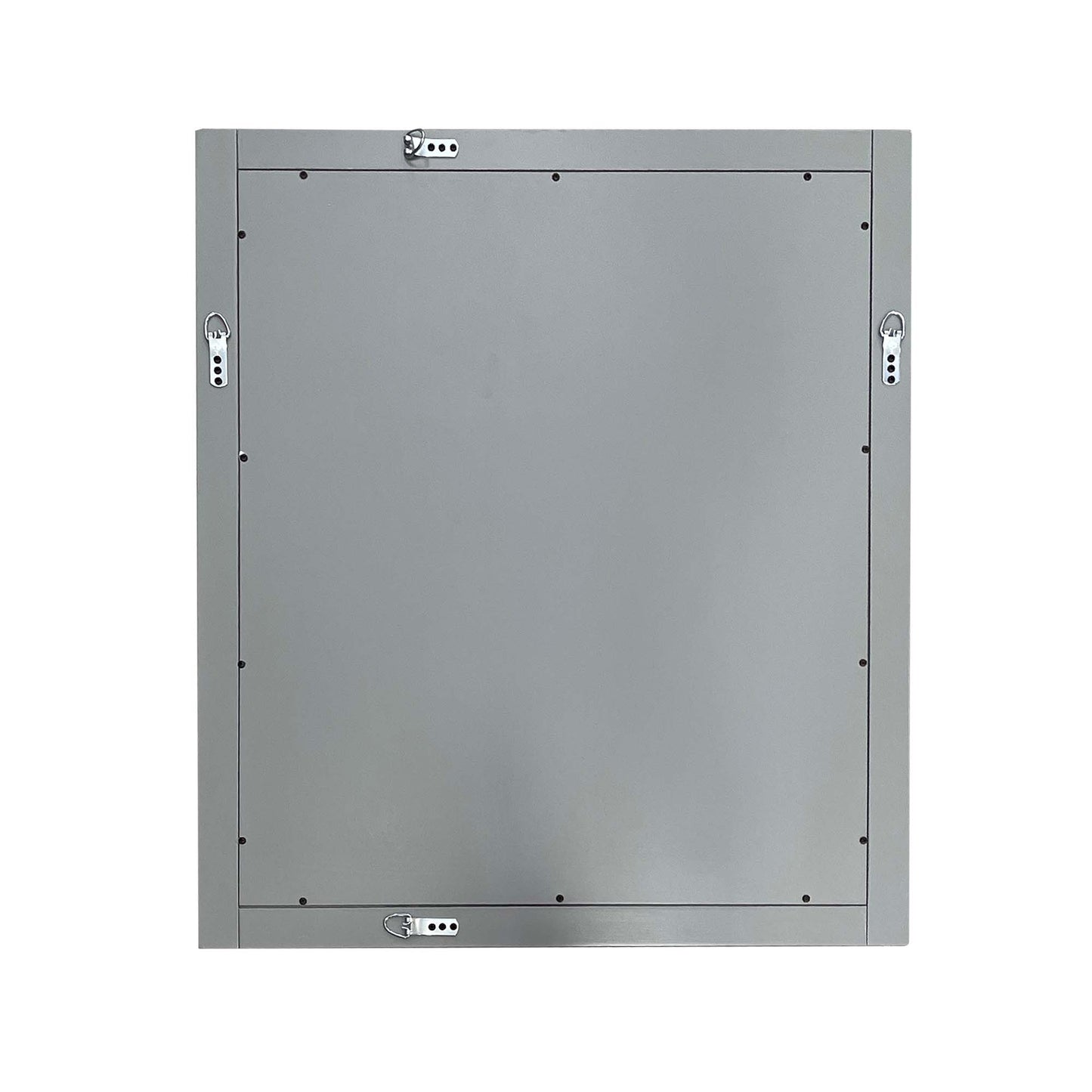 Wood Frame Mirror Gray Ash Finish