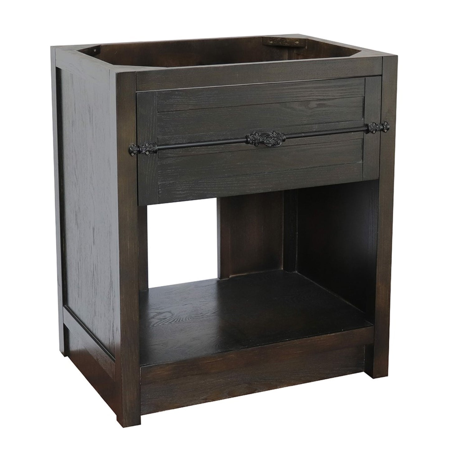 30" Single vanity in Brown Ash finish cabinet only