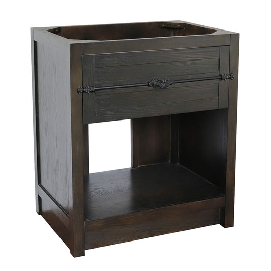 30" Single vanity in Brown Ash finish cabinet only