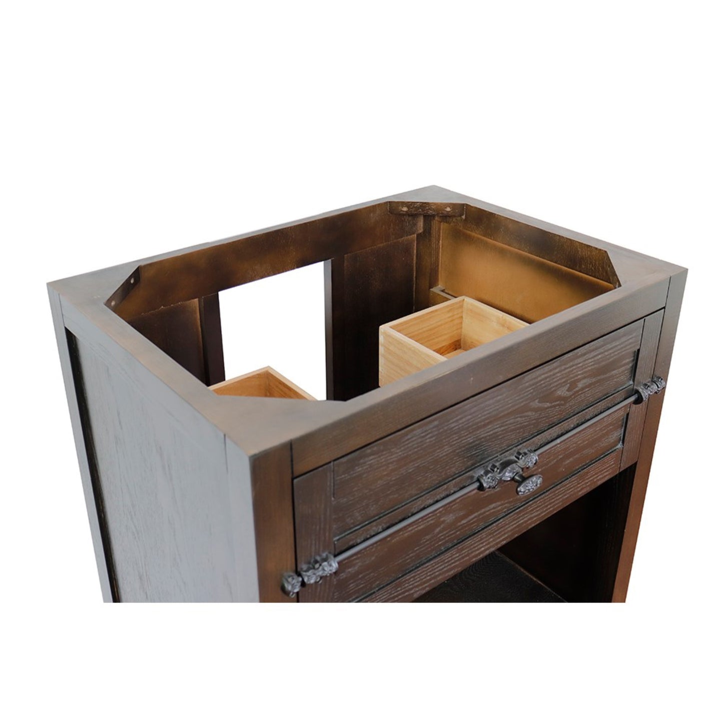30" Single vanity in Brown Ash finish cabinet only