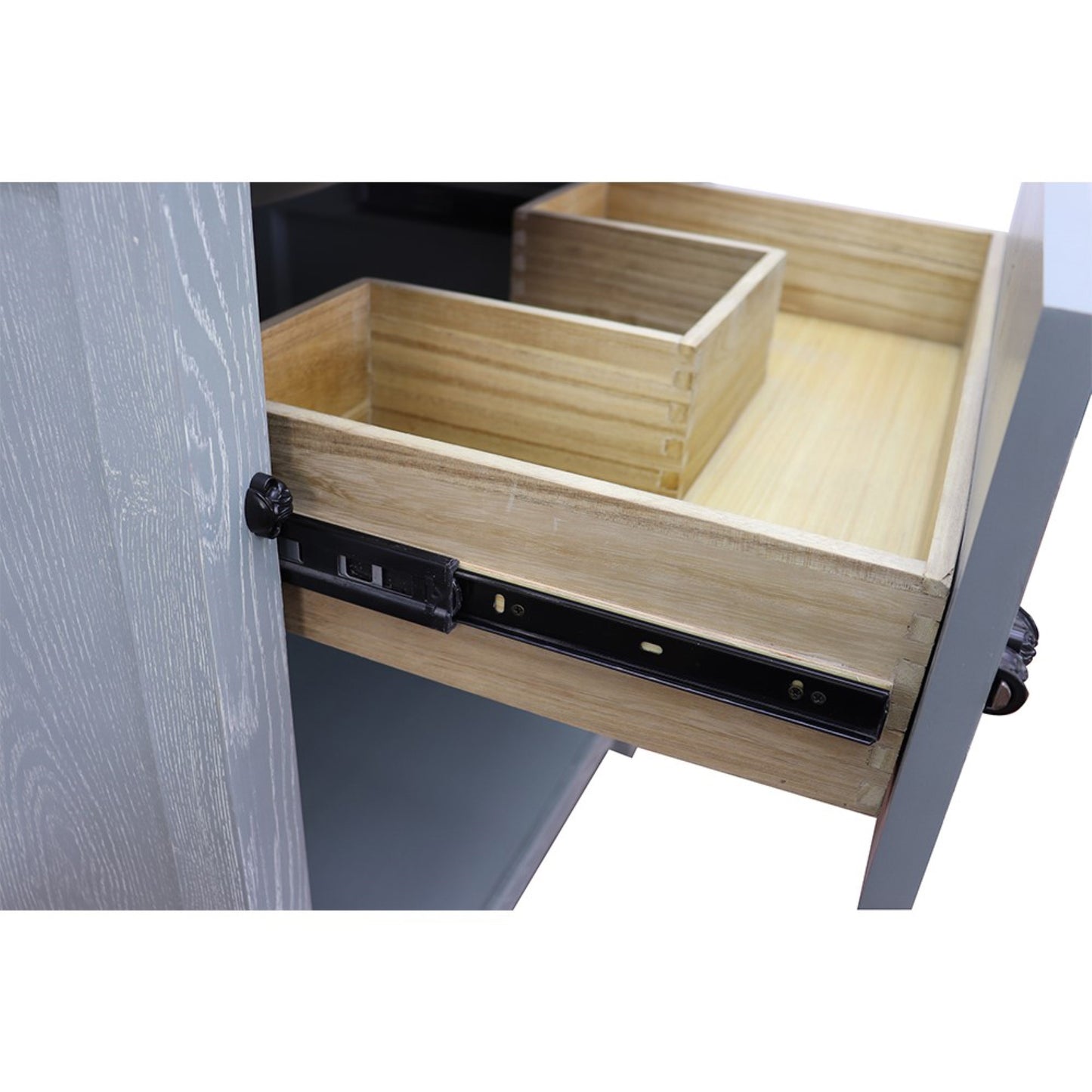 30" Single vanity in Gray Ash finish cabinet only