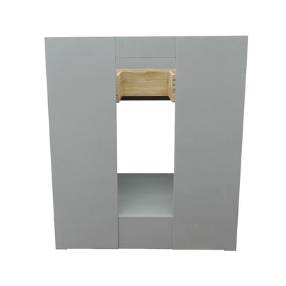 30" Single vanity in Gray Ash finish cabinet only