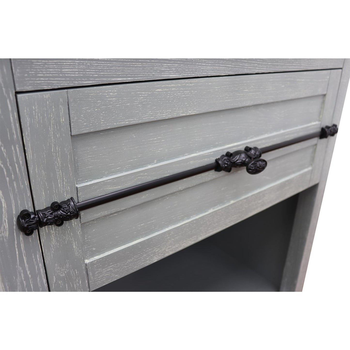 30" Single vanity in Gray Ash finish cabinet only