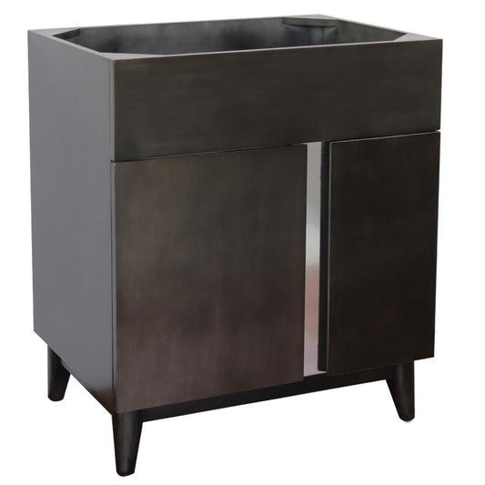 30" Single vanity in Silvery Brown finish cabinet only