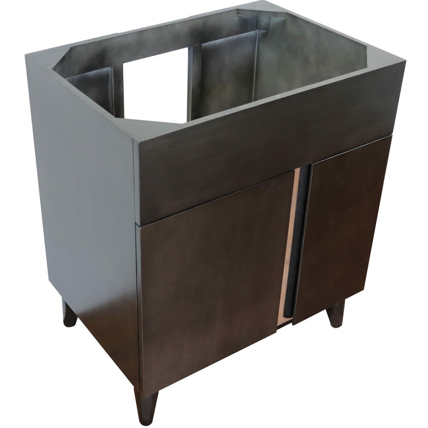 30" Single vanity in Silvery Brown finish cabinet only